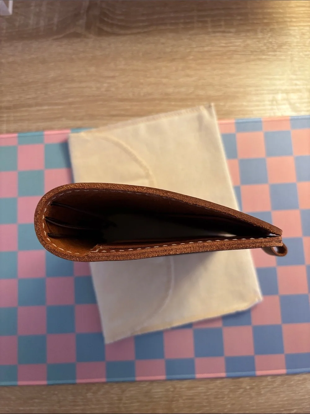 Chic Sparrow A6 Cascade Kody Tan Leather Traveler's Notebook Planner Cover - Picture 7 of 16